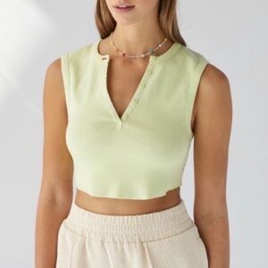 Urban Outfitters BDG Willow Henley Crop Top